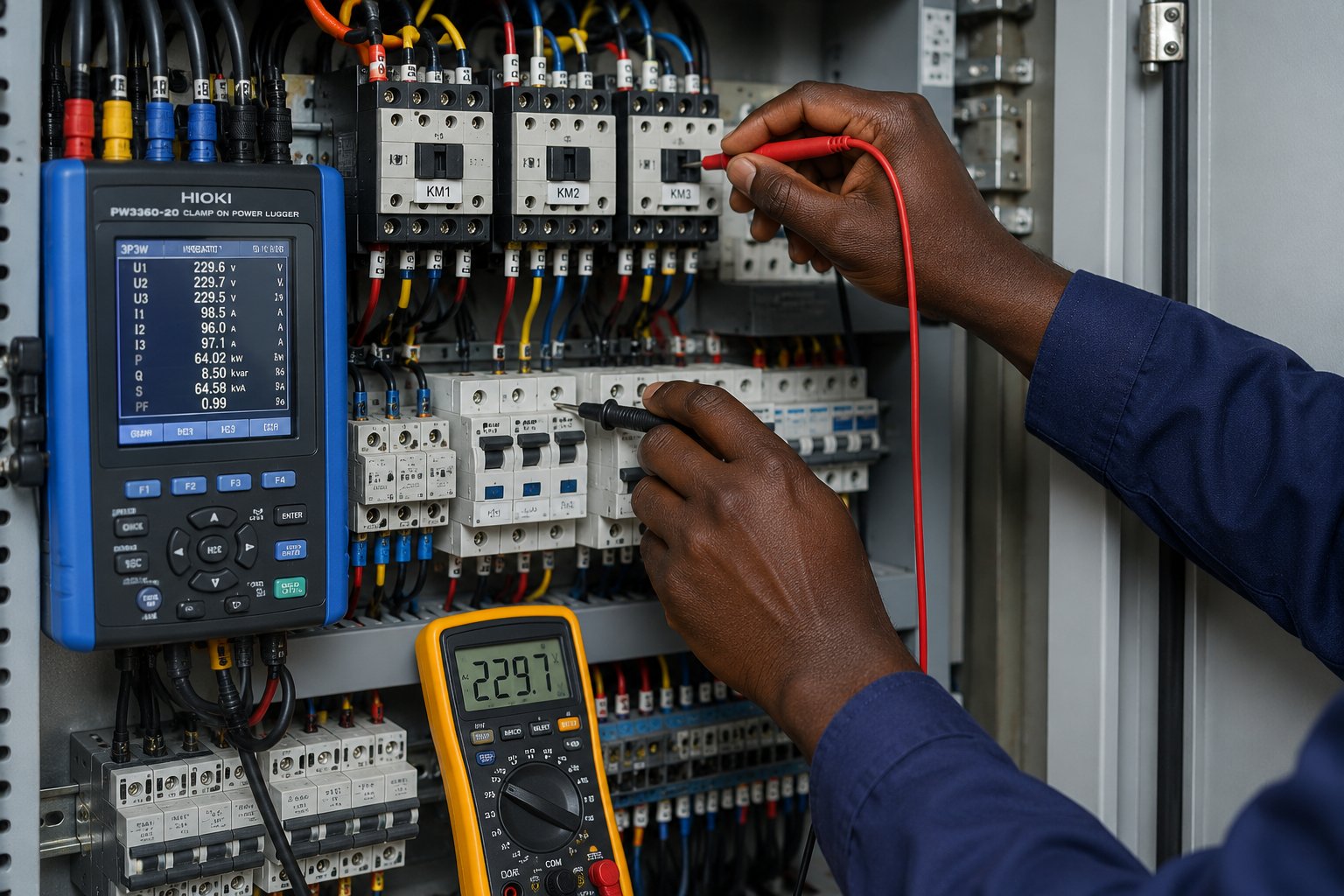 Matériel d'analyse électrique